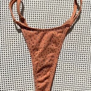Minimale Animale x DbleuDazzled Crystal Embroidered Bikini Bottom